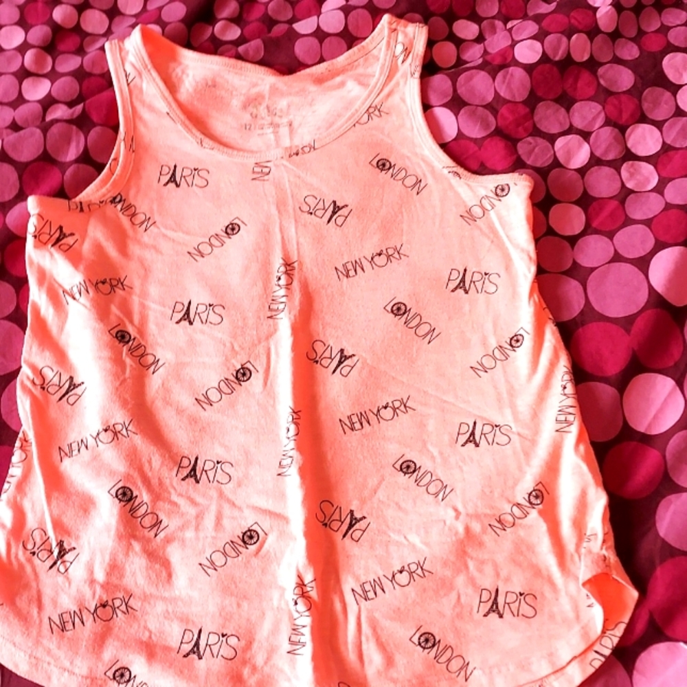 Justice 12 Coral Tank Top